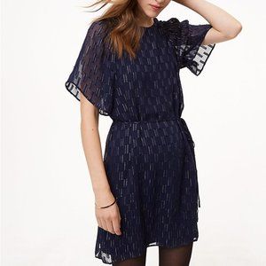 LOFT Navy Shimmer Dress
